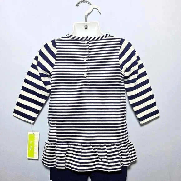 Le Top Boutique Toddler Girls Snowman Holiday Top & Pants Outfit Set Sz 24M NWT - Picture 3 of 9